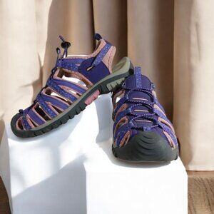6337/560 Greater Good Pink and Purple Sandles - Athletic Soles - Size 7